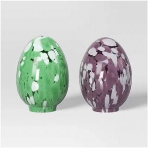 2pk nwt Confetti Glass Easter Eggs - Threshold